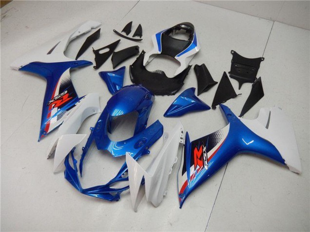 Lojas Carenagem Moto Suzuki GSXR 600/750 2011-2024 - Branco Azul Preto Vermelho