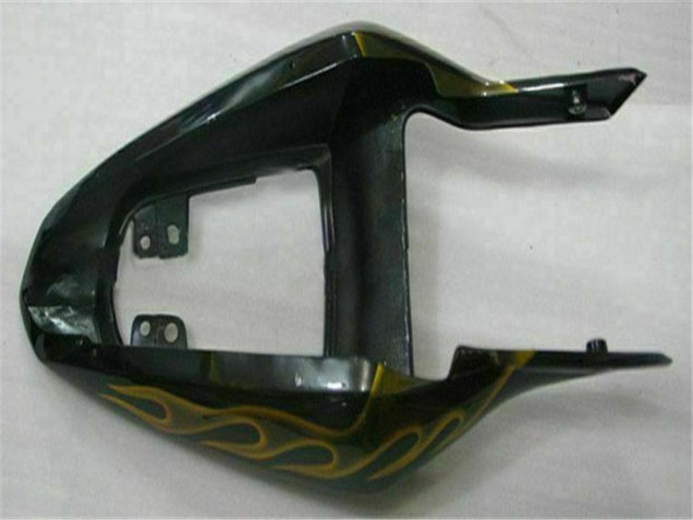 Lojas Carenagens Moto Suzuki GSXR 1000 2003-2004 - Preto Brilhante Ouro Chama