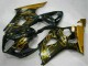 Lojas Carenagens Moto Suzuki GSXR 1000 2003-2004 - Preto Brilhante Ouro Chama