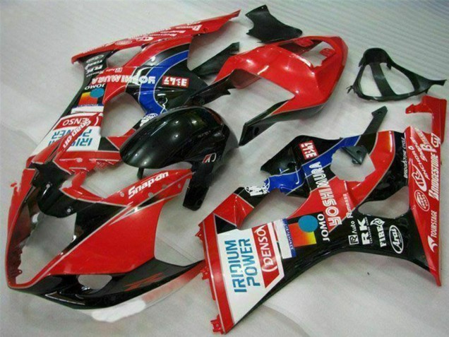 Lojas Carenagens Moto Suzuki GSXR 1000 2003-2004 - Vermelho Preto Azul Yoshimura
