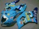 Lojas Carenagens Moto Suzuki GSXR 1000 2003-2004 - Azul Branco Amarelo Rizla