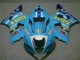 Lojas Carenagens Moto Suzuki GSXR 1000 2003-2004 - Azul Branco Amarelo Rizla