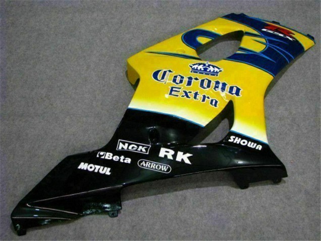 Lojas Carenagens Moto Suzuki GSXR 1000 2003-2004 - Amarelo Azul Branco Vermelho Corona Motul