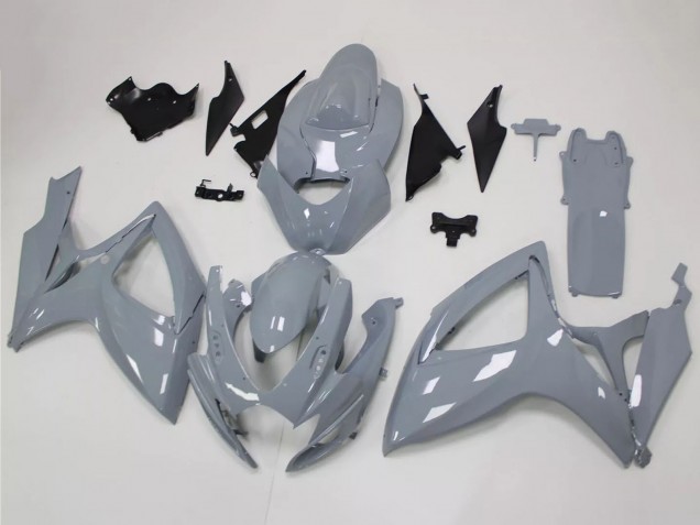 Lojas Kits Carenagem Moto Suzuki GSXR 600 / GSXR 750 2006-2007 - Nardo Cinzento