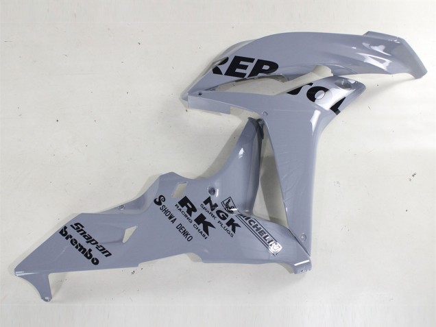 Lojas Carenagens Moto Honda CBR600RR 2007-2008 - Nardo Cinzento Preto Repsol