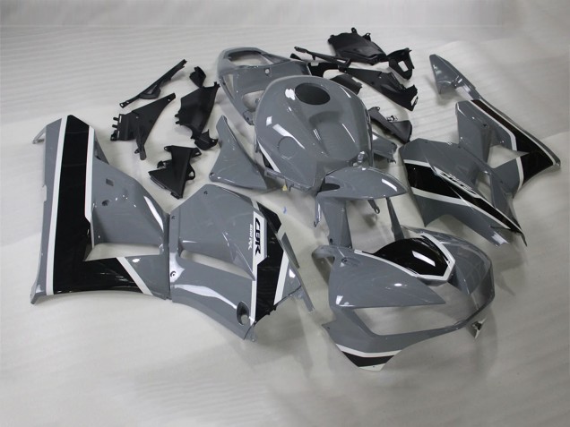 Lojas Carenagens Moto Honda CBR600RR 2013-2023 - Nardo Cinzento Preto Brilhante