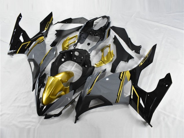 Lojas Carenagens Moto Kawasaki Ninja 400 2018-2024 - Nardo Cinzento Ouro Preto