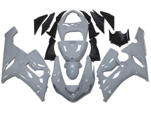 Lojas Carenagens Moto Kawasaki ZX6R 2005-2006 - Nardo Cinzento