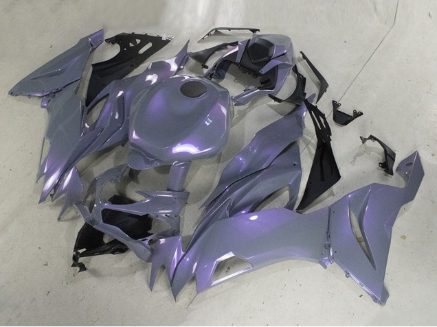 Lojas Carenagens Moto Kawasaki ZX6R 2019-2022 - Camaleão Cinzento Dazz Roxo Pérola