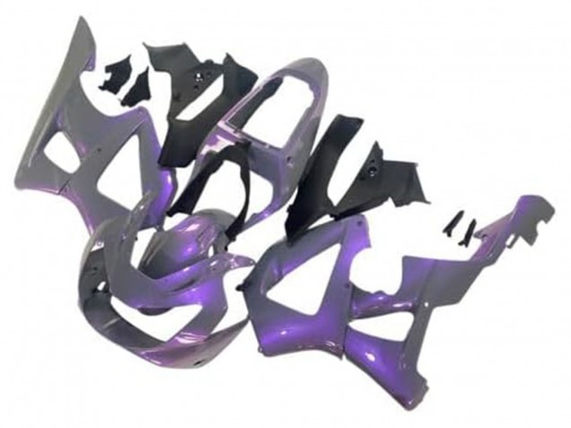 Lojas Carenagens Moto Honda CBR900RR 929 2000-2001 - Camaleão Cinzento Dazz Roxo Pérola