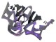 Lojas Carenagens Moto Honda CBR900RR 929 2000-2001 - Camaleão Cinzento Dazz Roxo Pérola