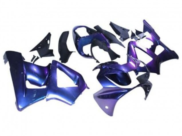 Lojas Carenagens Moto Honda CBR900RR 929 2000-2001 - Camaleão Azul Roxo