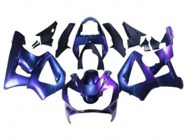 Lojas Carenagens Moto Honda CBR900RR 929 2000-2001 - Camaleão Azul Roxo