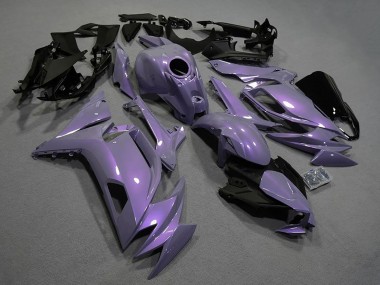 Lojas Carenagens Moto Kawasaki Ninja 650 EX650 2020-2025 - Camaleão Cinzento Dazz Roxo Pérola
