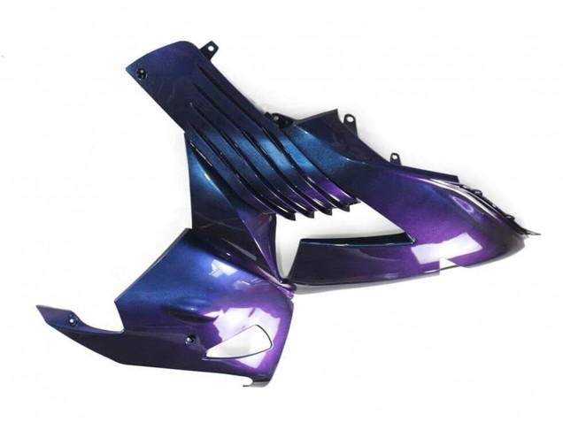 Lojas Carenagens Moto Kawasaki ZX14R ZZR1400 2006-2011 - Camaleão Azul Roxo