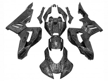 Lojas Carenagens Moto Honda CBR1000RR-R 2020-2023 - Preto Forjado Fibra de Carbono