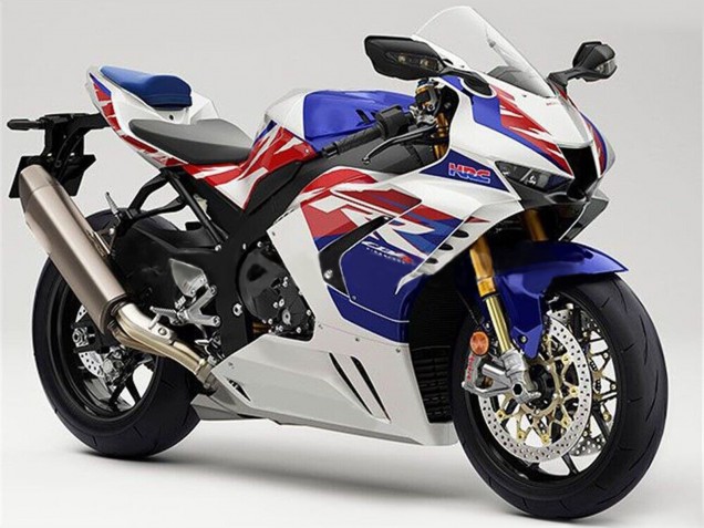 Lojas Carenagens Moto Honda CBR1000RR-R 2020-2023 - Branco Vermelho Azul
