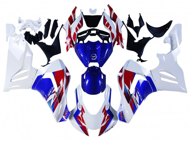 Lojas Carenagens Moto Honda CBR1000RR-R 2020-2023 - Branco Vermelho Azul