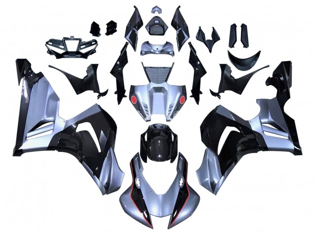 Lojas Carenagens Moto Honda CBR1000RR-R 2020-2023 - Prata Preto Brilhante