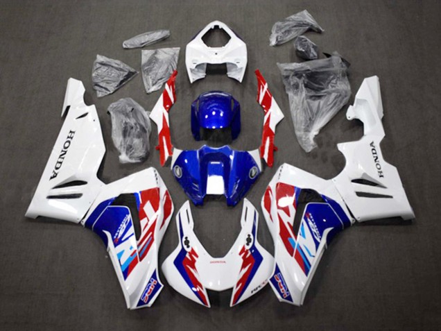 Lojas Kits Carenagem Moto Honda CBR1000RR-R 2020-2023 - Branco Vermelho Azul HRC