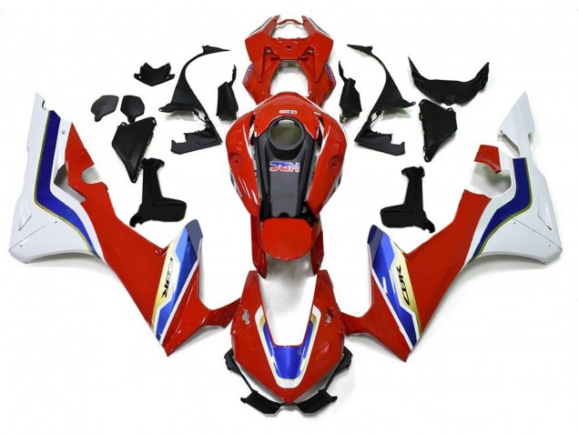 Lojas Carenagem Moto Honda CBR1000RR-R 2020-2023 - Branco Vermelho Azul HRC