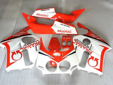 Lojas Carenagens Moto Honda CBR400RR NC23 1987-1989 - Laranja Branco Pramac