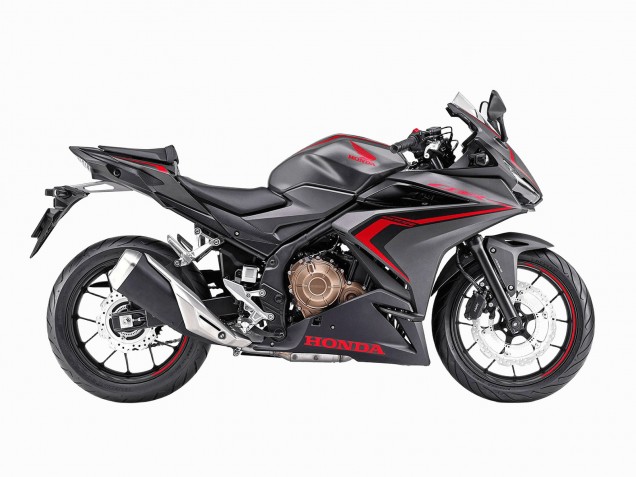 Lojas Carenagens Moto Honda CBR400R 2022 - Preto Fosco Vermelho
