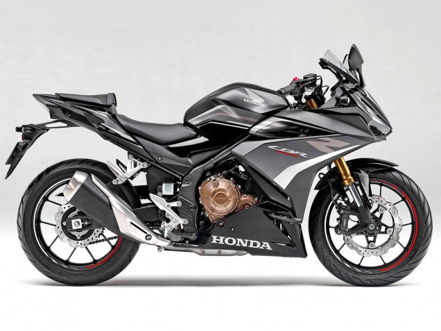 Lojas Carenagens Moto Honda CBR400R 2022 - Branco Preto Fosco