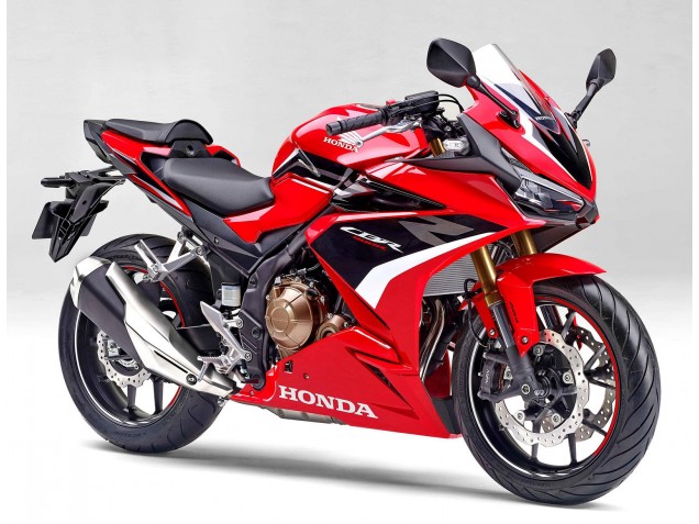 Lojas Carenagens Moto Honda CBR400R 2022 - Vermelho Branco Preto Brilhante
