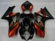 Lojas Carenagens Moto Suzuki GSXR 1000 2007-2008 - Preto Laranja