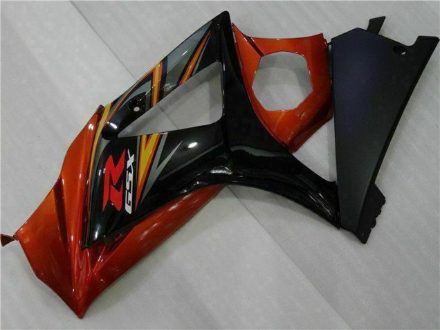 Lojas Carenagens Moto Suzuki GSXR 1000 2007-2008 - Preto Laranja