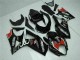 Lojas Carenagens Moto Suzuki GSXR 1000 2007-2008 - Preto Brilhante Vermelho Branco
