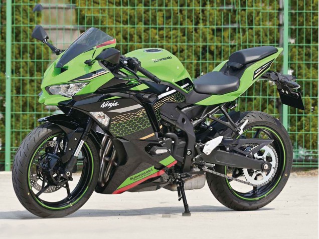 Lojas Carenagens Moto Kawasaki ZX25R ZX-25R 2019-2025 - Verde Preto Vermelho Honeycomb