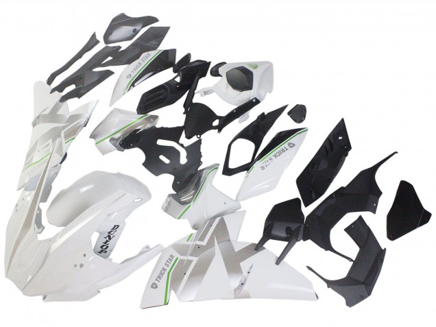Lojas Carenagens Moto Kawasaki Ninja H2 2015-2022 - Branco Prata Verde