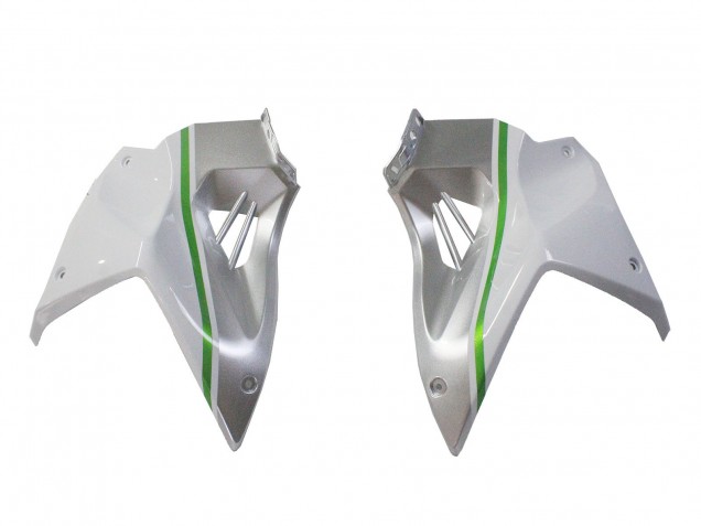 Lojas Carenagens Moto Kawasaki Ninja H2 2015-2022 - Branco Prata Verde