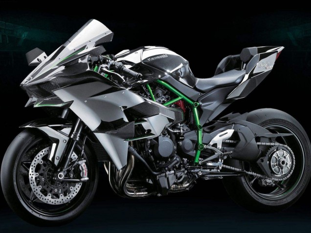 Lojas Kits Carenagem Moto Kawasaki Ninja H2 2015-2022 - Cinzento