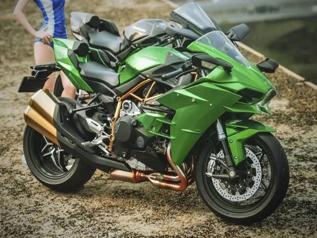 Lojas Carenagens Moto Kawasaki Ninja H2 2015-2022 - Verde