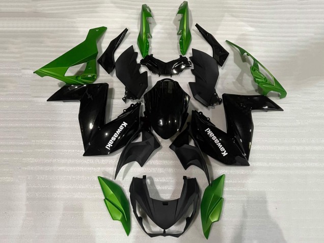 Lojas Carenagem Moto Kawasaki Z250/Z300 2015-2016 - Verde Preto Brilhante