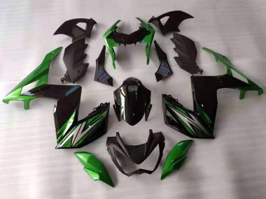 Lojas Carenagens Moto Kawasaki Z250/Z300 2015-2016 - Verde Preto Branco