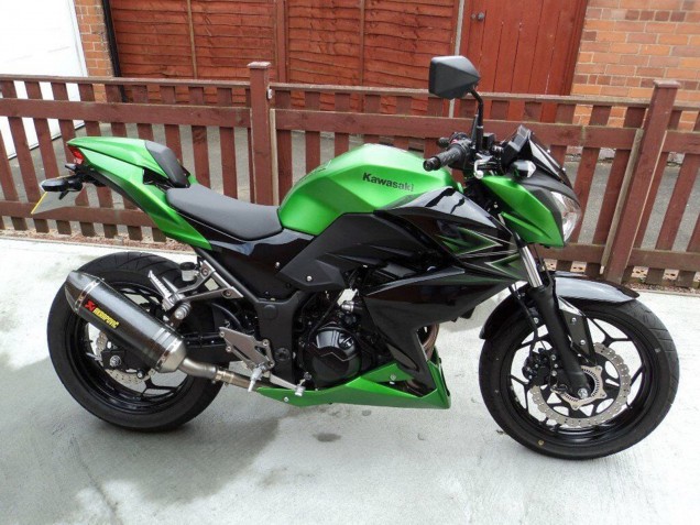 Lojas Carenagem Moto Kawasaki Z250/Z300 2015-2016 - Verde Preto Fosco