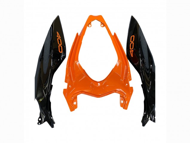 Lojas Carenagens Moto Kawasaki Z400 2018-2024 - Laranja Preto Brilhante