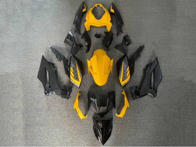 Lojas Carenagens Moto Kawasaki Z400 2018-2024 - Amarelo Preto