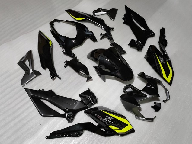 Lojas Carenagens Moto Kawasaki Z400 2018-2024 - Preto Amarelo