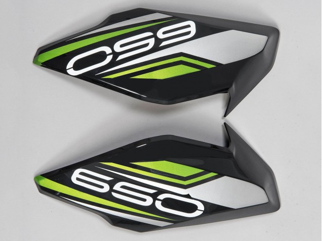 Lojas Carenagens Moto Kawasaki Ninja Z650 2017-2019 - Preto Verde Prata