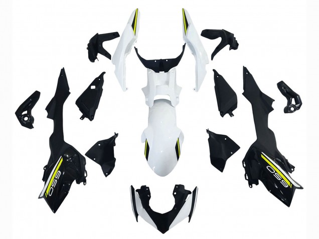 Lojas Carenagens Moto Kawasaki Ninja Z650 2020-2023 - Branco Preto Verde