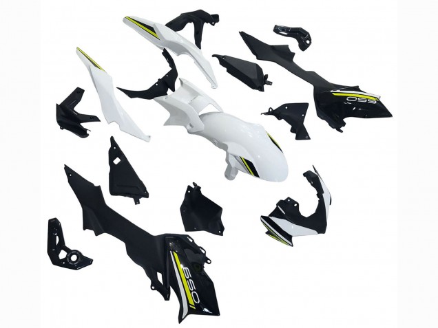 Lojas Carenagens Moto Kawasaki Ninja Z650 2020-2023 - Branco Preto Verde