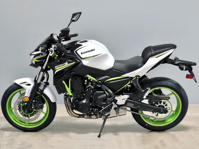 Lojas Carenagens Moto Kawasaki Ninja Z650 2020-2023 - Branco Preto Verde