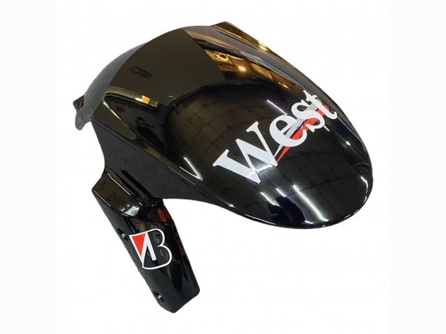 Lojas Carenagens Moto Kawasaki Z1000SX 2010-2016 - Preto Brilhante Ouro Branco Mobil West