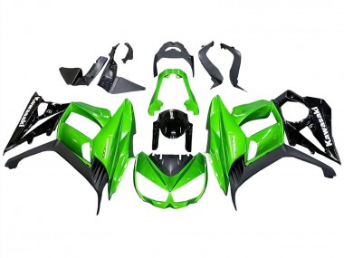 Lojas Carenagens Moto Kawasaki Z1000SX 2010-2016 - Preto Brilhante Preto Fosco Verde
