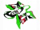 Lojas Carenagens Moto Kawasaki Z1000SX 2010-2016 - Verde Vermelho Preto Brilhante Elf 35